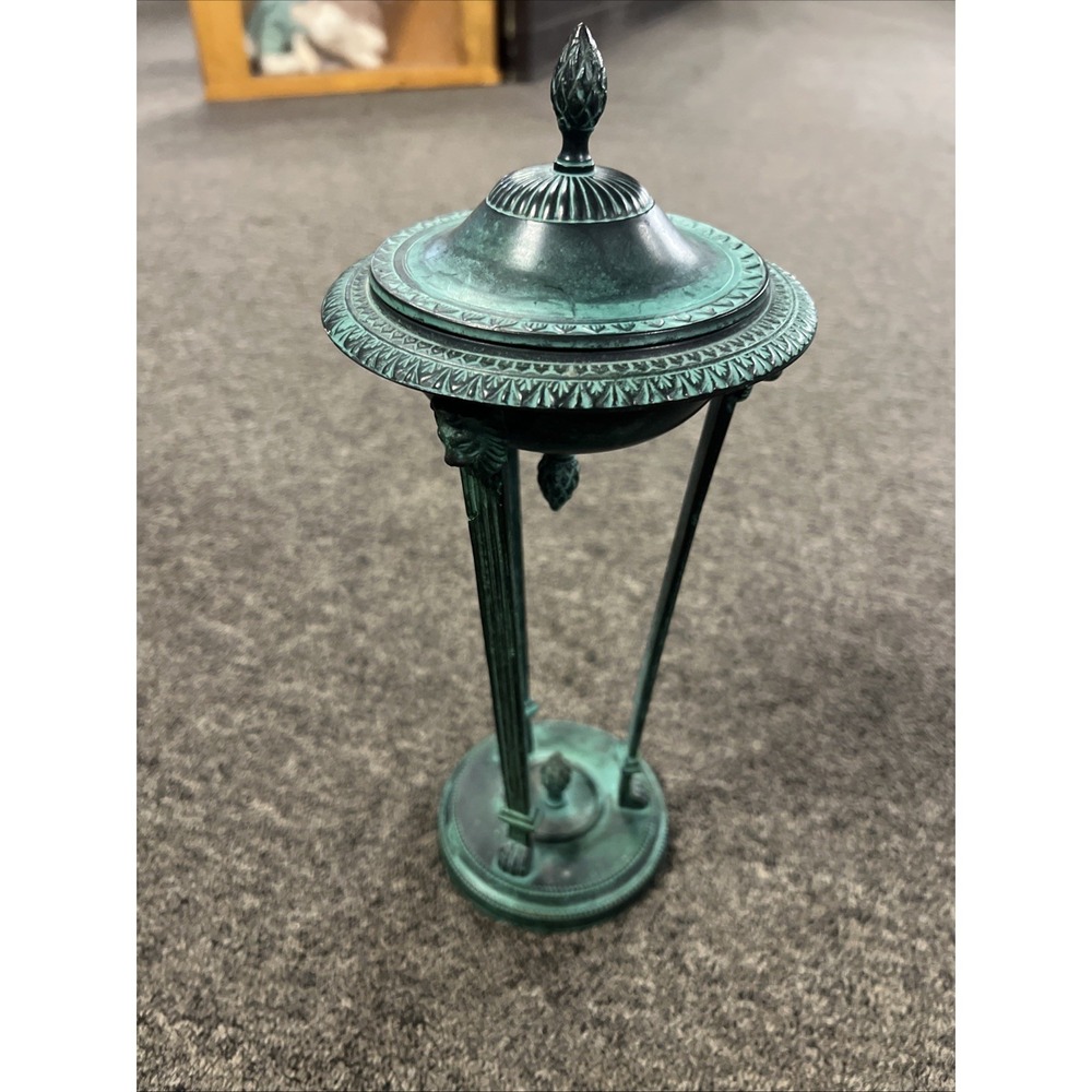 Oscar Bach Style Neoclassical Footed Bronze Censer